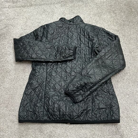 Columbia Omni Heat Quilted Jacket Womens Small Black Full Zip Pockets Outdoor - Picture 2 of 16
